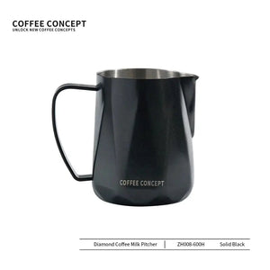 Best Geometric Milk Pitcher for Latte Art - Diamond Faceted 350ml/600ml
