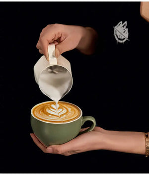 Best Latte Art Cup for Home Baristas - Sawada Style Wide-Mouth Ceramic 300ml Under $11