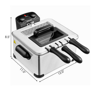 5.3QT Triple Basket Deep Fryer