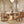 Penny Round Arched Upholstered Dining Side Chair, Set of 2, Golden