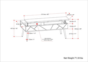 Jager - Lift Top Coffee Table Handcrafted