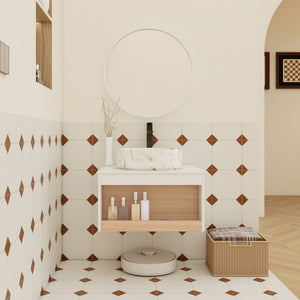 Floating Bathroom Vanity With Vessel Sink