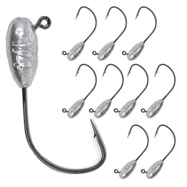 Reaction Tackle Lead Tube Jig Heads-10-Pack