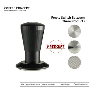 Black Myth Impact Tamper - 30LB Constant Force Spring Espresso Tamper Under $49