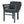 7 Piece Outdoor Dining Set With Table And 6 Chairs - Black / Teak / Gray