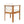 Outdoor Dining Chair Set of 4 with Curved Acacia Wood Arms
