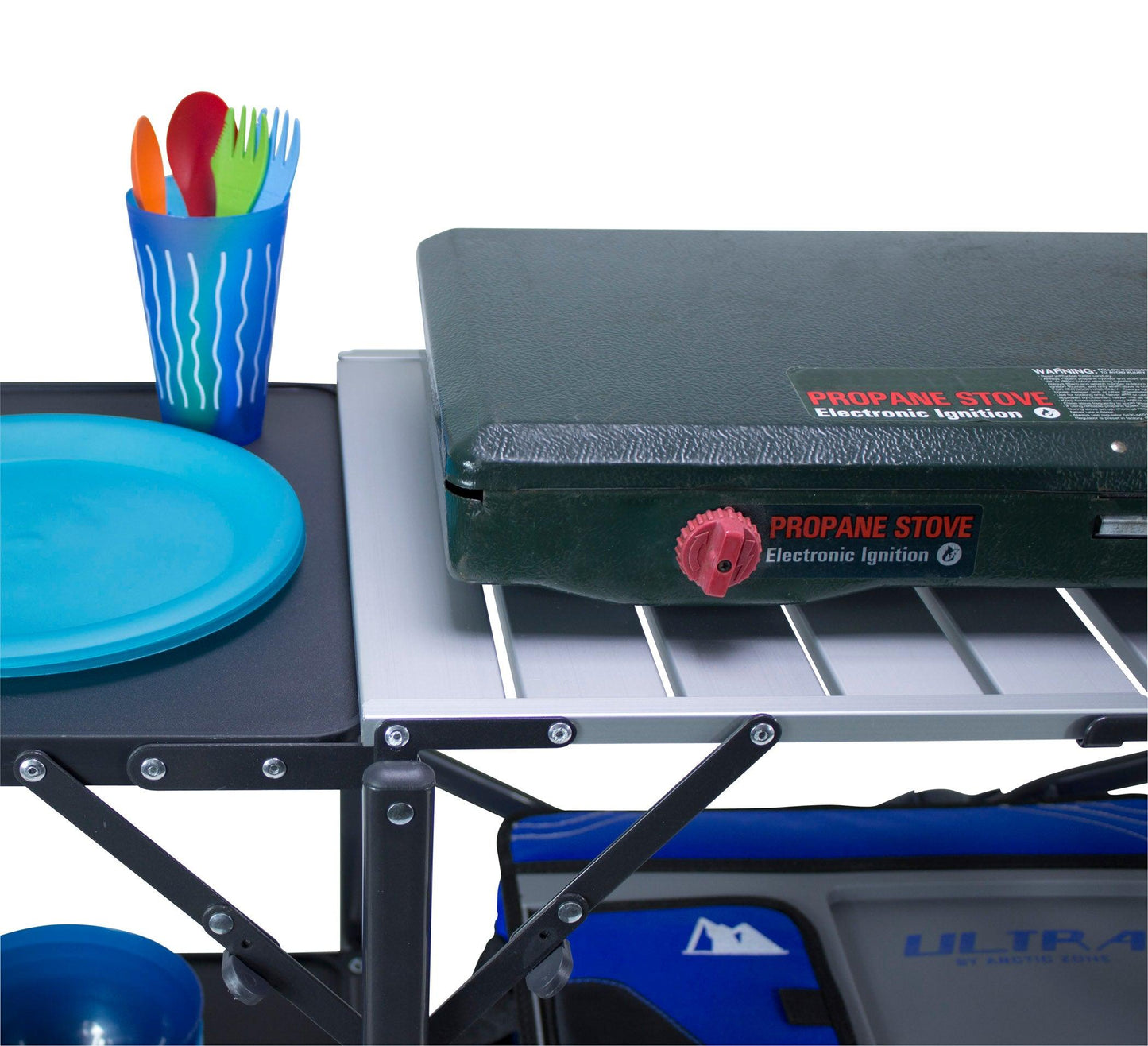 GCI Outdoor Slim-Fold Cook Station Portable Outdoor Folding Table - TRAPSKI, LLC