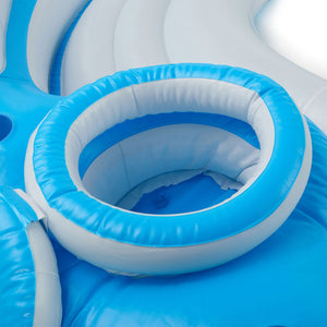 Intex Splash N Chill Island Inflatable Pool Float Lounger w/ Quick Fill Air Pump