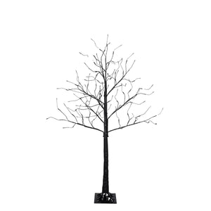3 Pc Illuminated Halloween Tree with Purple LED Glow