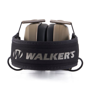Walkers Razor Slim Protection Electronic Shooting Ear Muffs, Dark Earth (3 Pack)