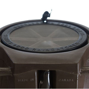 FCMP Outdoor 50-Gallon BPA Free Home Rain Water Catcher Barrel, Brown (4 Pack)