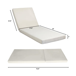 Lounge Chaise Set, Space Available On One Side, Acacia Solid Wood