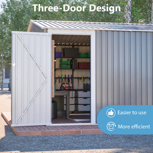 10x14 Ft Outdoor Metal Storage Shed