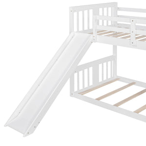 Bunk Bed With Convertible Ladder And Slide
