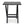Camco 51885 Large Adirondack Portable Outdoor Furniture Folding Table, Charcoal