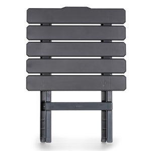 Camco 51885 Large Adirondack Portable Outdoor Furniture Folding Table, Charcoal