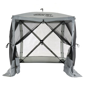 CLAM Quick-Set Traveler 6 x 6 Ft Portable Outdoor 4 Sided Canopy Shelter, Gray