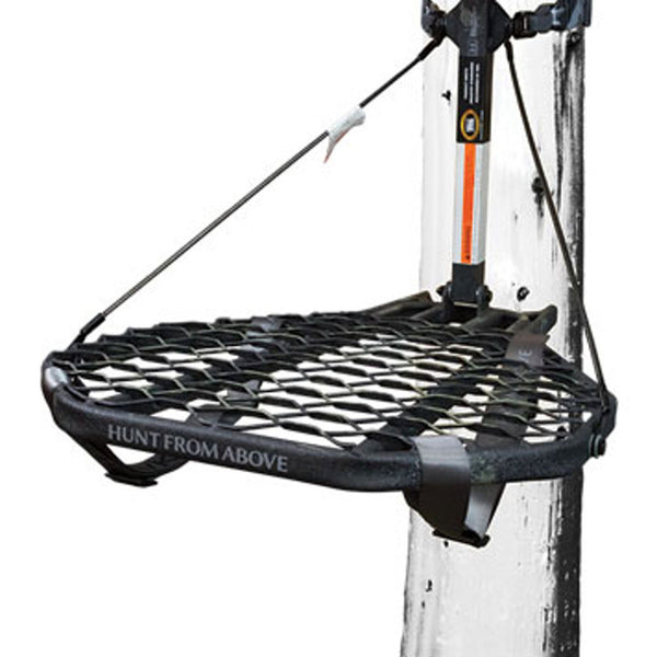 Hawk COMBAT Durable Steel Hang-On Hunting Tree Stand & Full-Body Safety Harness