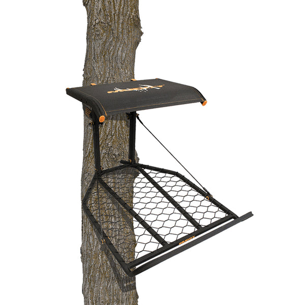 Muddy The Boss XL Wide Stance Hang On 1 Person Deer Hunting Tree Stand Platform