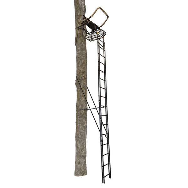 Muddy The Skybox Deluxe 20 Foot 1 Person Hunting Deer Ladder Tree Stand, Black