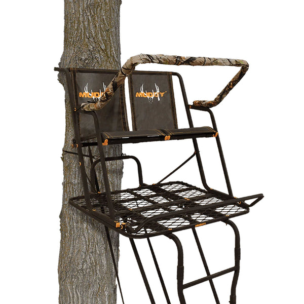 Muddy Partner 17-Foot Tall Adjustable 2-Person Hunting Deer Ladder Tree Stand