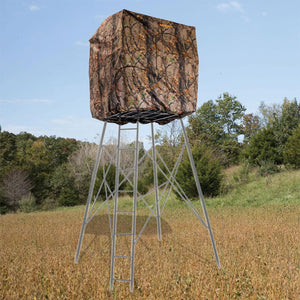 Muddy Steel 7' Tall Quad Pod Hunting Blind Cover, Camouflage, Stand Not Included
