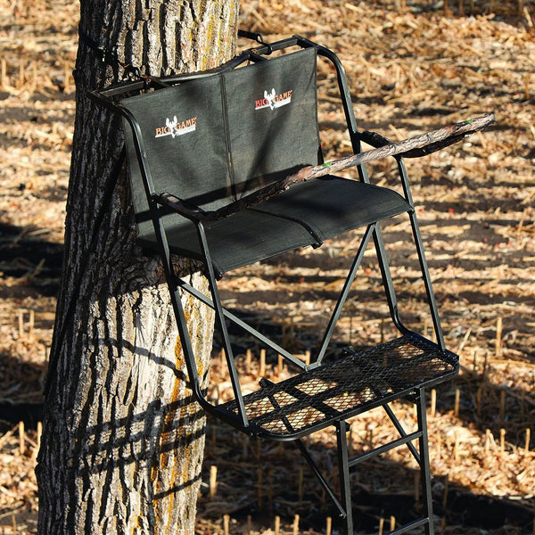 Big Game The Big Buddy Deer Hunting Ladder Climbing Tree Stand w/Flex-Tek Seat