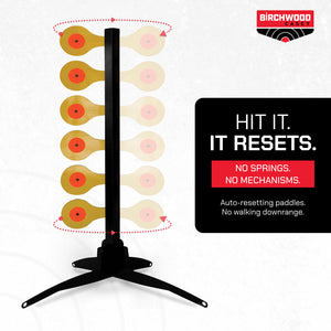 Birchwood Casey World of Targets 49in Handgun Dueling Tree Steel Shooting Target