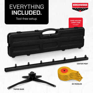 Birchwood Casey World of Targets 49in Handgun Dueling Tree Steel Shooting Target