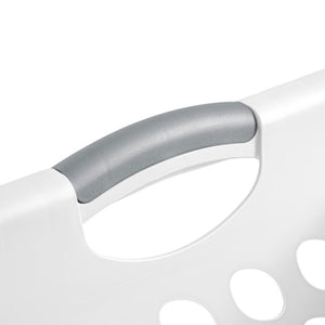 Sterilite Ultra Square Laundry Basket, 1.5 Bushel Clothes Hamper, White, 12 Pack