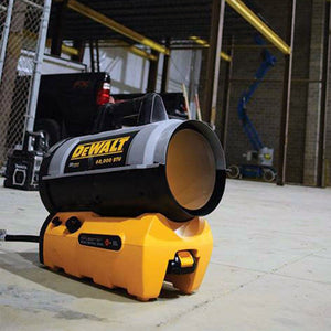 DeWalt F340661 68,000 BTU Portable Jobsite Cordless Forced Air Propane Heater