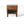 End Table in Brown Acacia Wood with Storage Drawer and Shelf