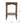 15.5x15.5x23.5' Distressed Brown Wood Side Table with Turned Spiral Legs and Lower Shelf