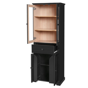 Bathroom Storage Cabinet, Adjustable Shelves & Drawer, Freestanding Tower