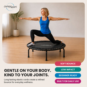 JumpSport 220 Small Rebounder for Adults, 39" ESSENTIAL Home Fitness Trampoline