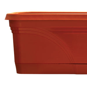 Southern Patio 36 In Medallion Hanging Windowsill Garden Box Planter, Terracotta - TRAPSKI
