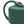 Southern Patio Large 2 Gallon Plastic Rainfall Garden Plant Watering Can, Green