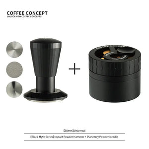 Black Myth Impact Tamper - 30LB Constant Force Spring Espresso Tamper Under $49