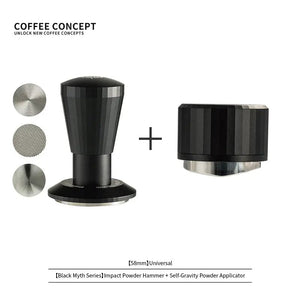 Black Myth Impact Tamper - 30LB Constant Force Spring Espresso Tamper Under $49