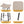 Counter Height Bar Stools Backless Handwoven Kitchen Dining Chairs With Round Footrest (Set of 2) Weaving Pub Stoo - Creamy White