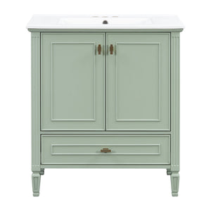 Freestanding Vanity With 1 Drawer & 2 Soft Close Doors With Door Mounted Storage