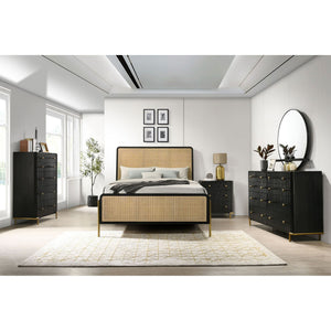 Anser - 3 Drawer Nightstand - Black