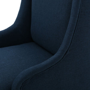 Alight Upholstered Dining Chair With High Back And Birch Wood Legs