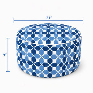 2 Pack Outdoor Inflatable Ottoman with Carry Handle