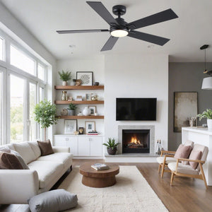 Reversible Motor Integrated LED Dimmable Ceiling Fan With Light
