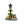 Sitting Dog Solar Lantern Planter Statue