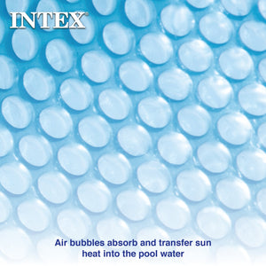 Intex 28014E 16 Foot Solar Cover for Above Ground Outdoor Swimming Pools, Blue