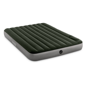 Intex 64763E Standard Dura Beam Downy Air Mattress Bed w/ Built In Pump, Queen - TRAPSKI