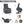 Grey Chenille Single Motor Power Lift Recliner Chair