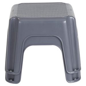 Rubbermaid Durable Plastic Step Stool w/ 250-LB Weight Capacity, Gray (3 Pack)